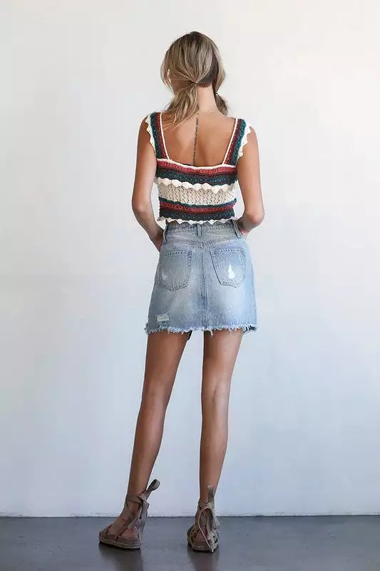 MID RISE MINI SKIRT