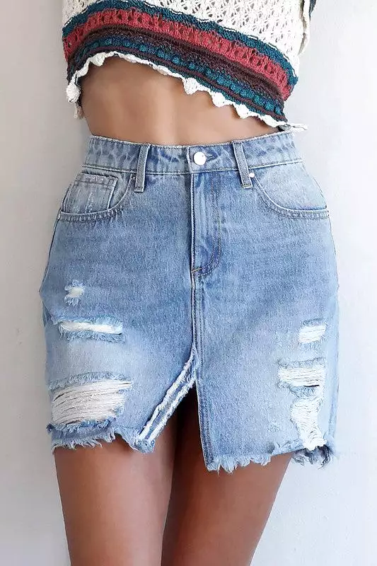 MID RISE MINI SKIRT