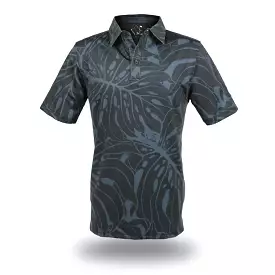 Monstera 2.0 Obsidian Black - OGA Men's Polo - Black