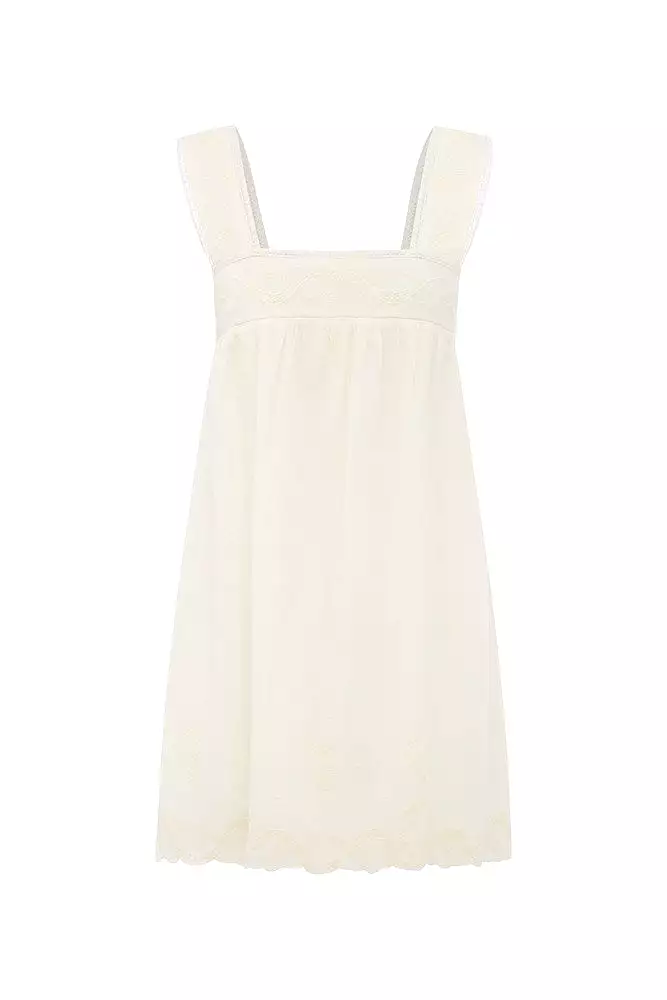 MYLAH MINI DRESS - CREAM