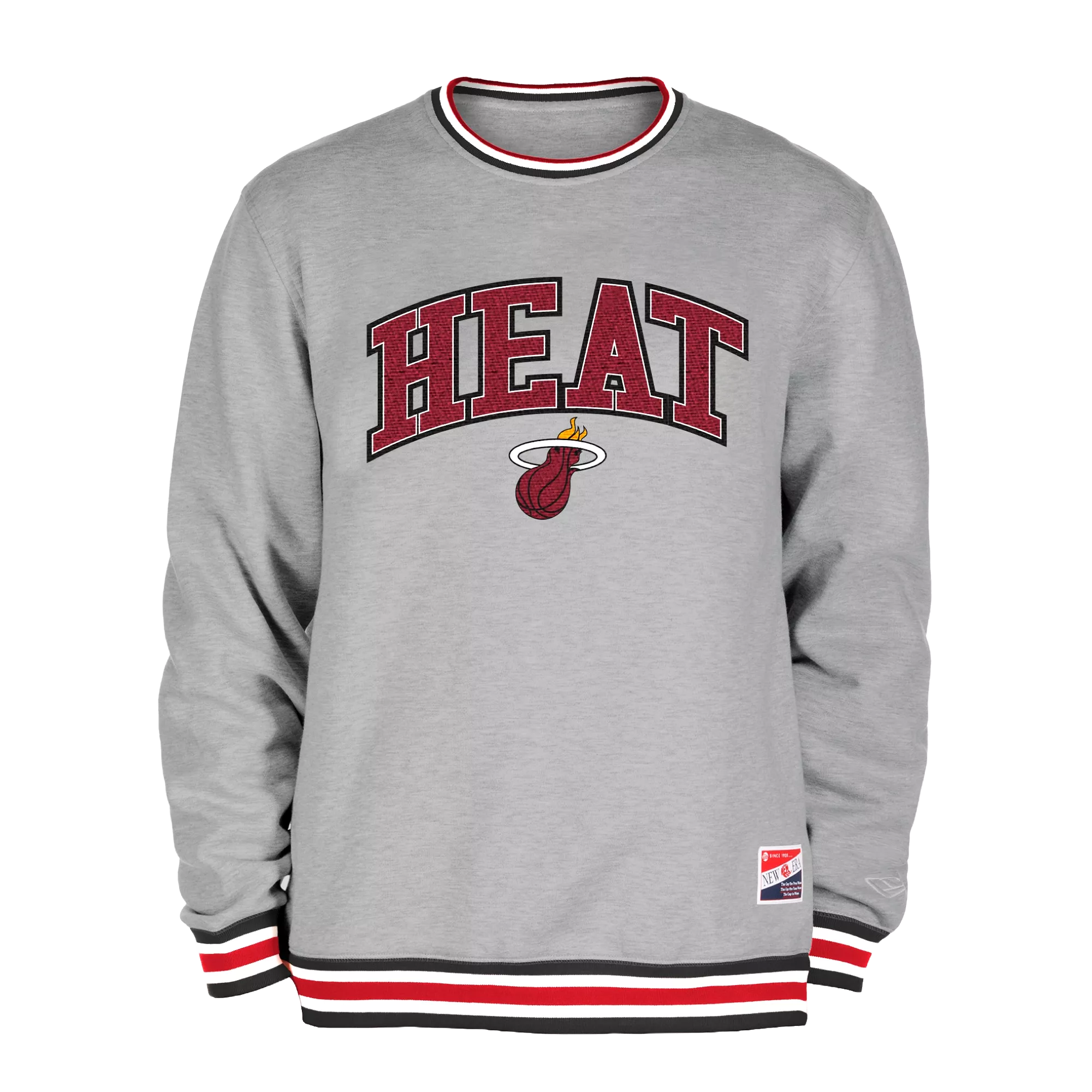 New Era Miami HEAT Grey Crewneck Sweater