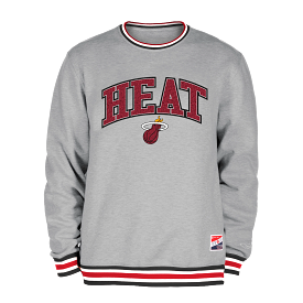 New Era Miami HEAT Grey Crewneck Sweater