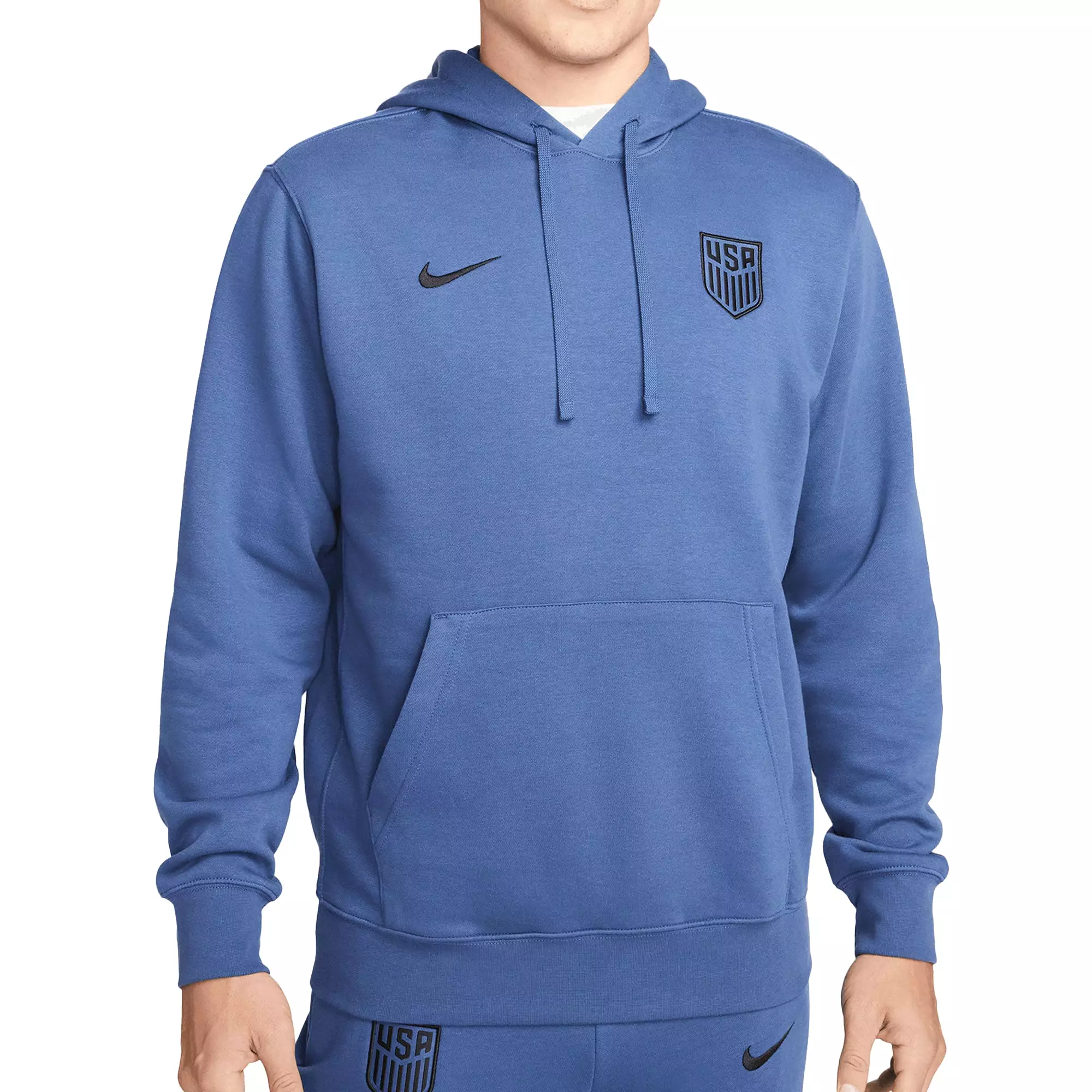 Nike Men's USA Fleece Pullover Hoodie Navy/Black