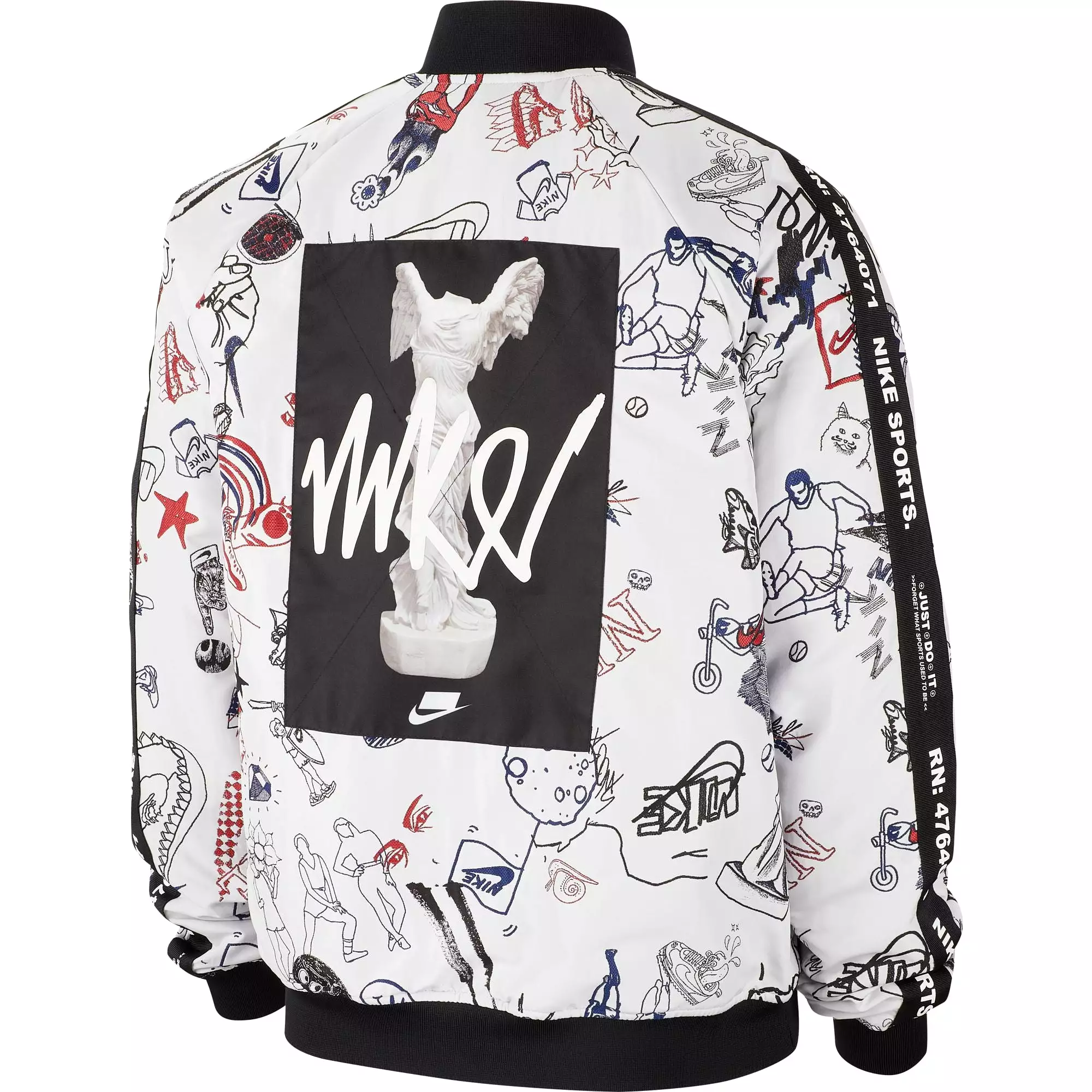 Nike Sportswear NSW All Over Print Bomber Men's Jacket White