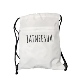 Personalised Zip Up Drawstring Gym Bag