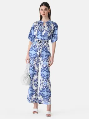 Printed Drop Shoulder Jumpsuit