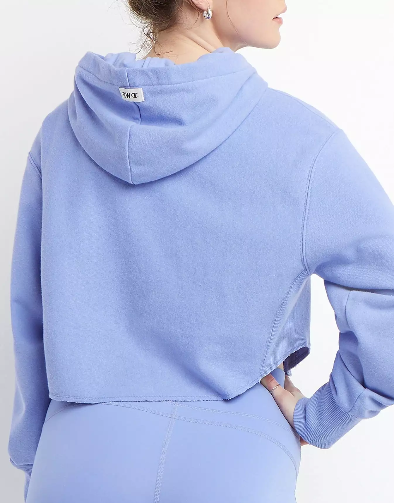 Reverse Weave French Terry Crop Hoodie