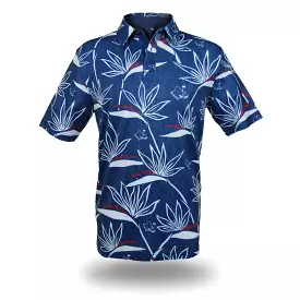 RWB Birdies of Paradise - OGA Men's Polo - Red/White/Blue