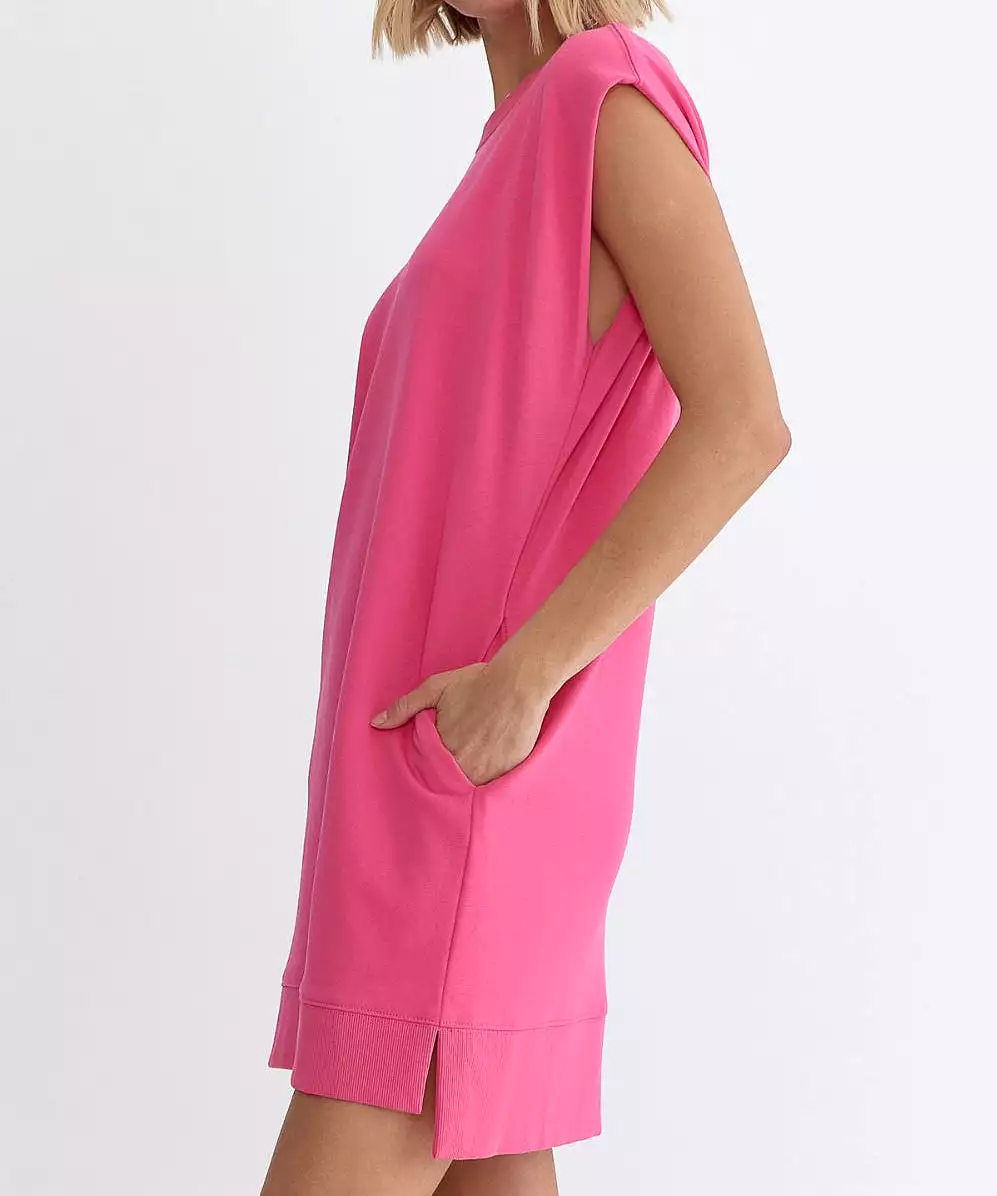 Sleeveless Mini Dress -  Pink