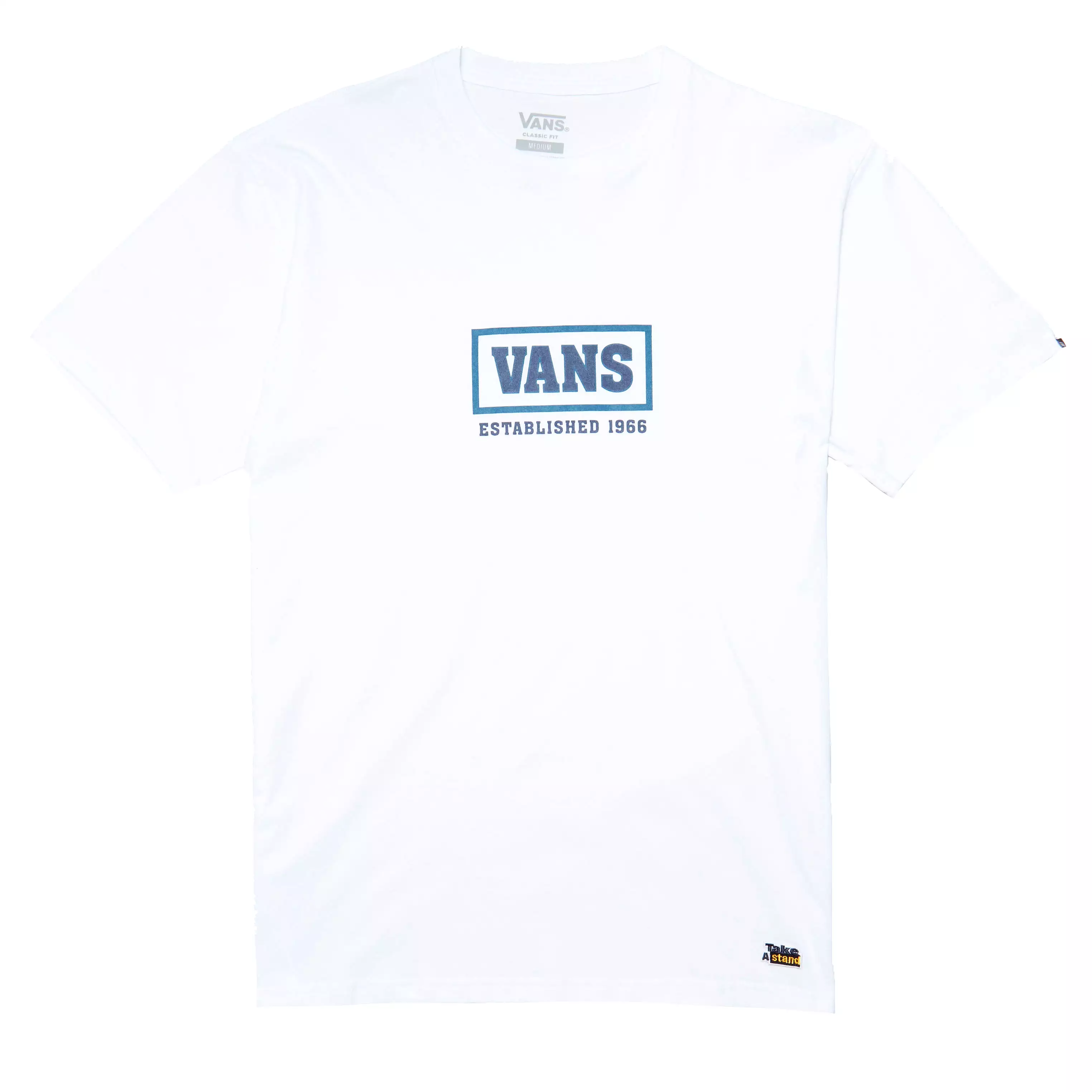 T-Shirt Vans Take A Stand Box SS White