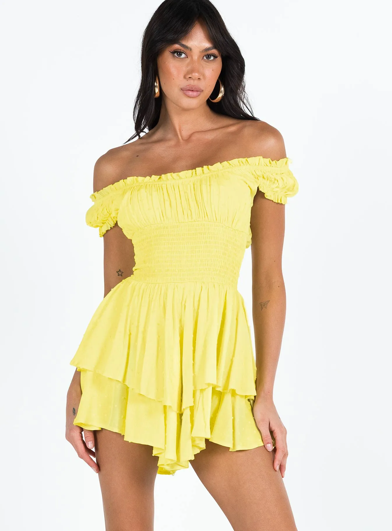 The Love Galore Romper Yellow