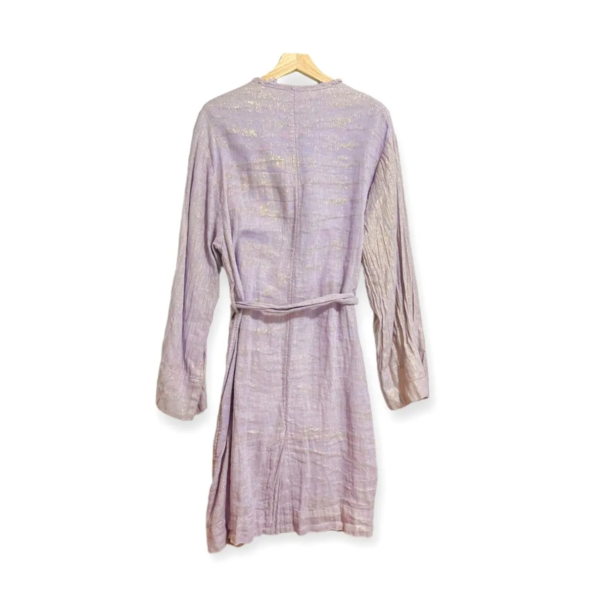 Trench Coat in Lilac Metallic,