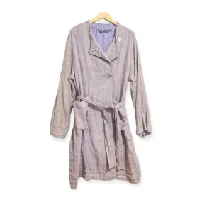 Trench Coat in Lilac Metallic,