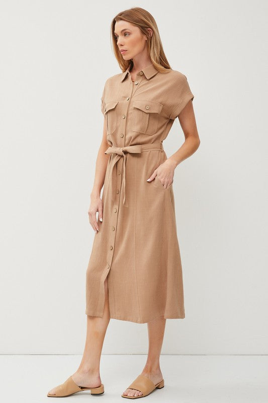 Tulum Midi Shirt Dress