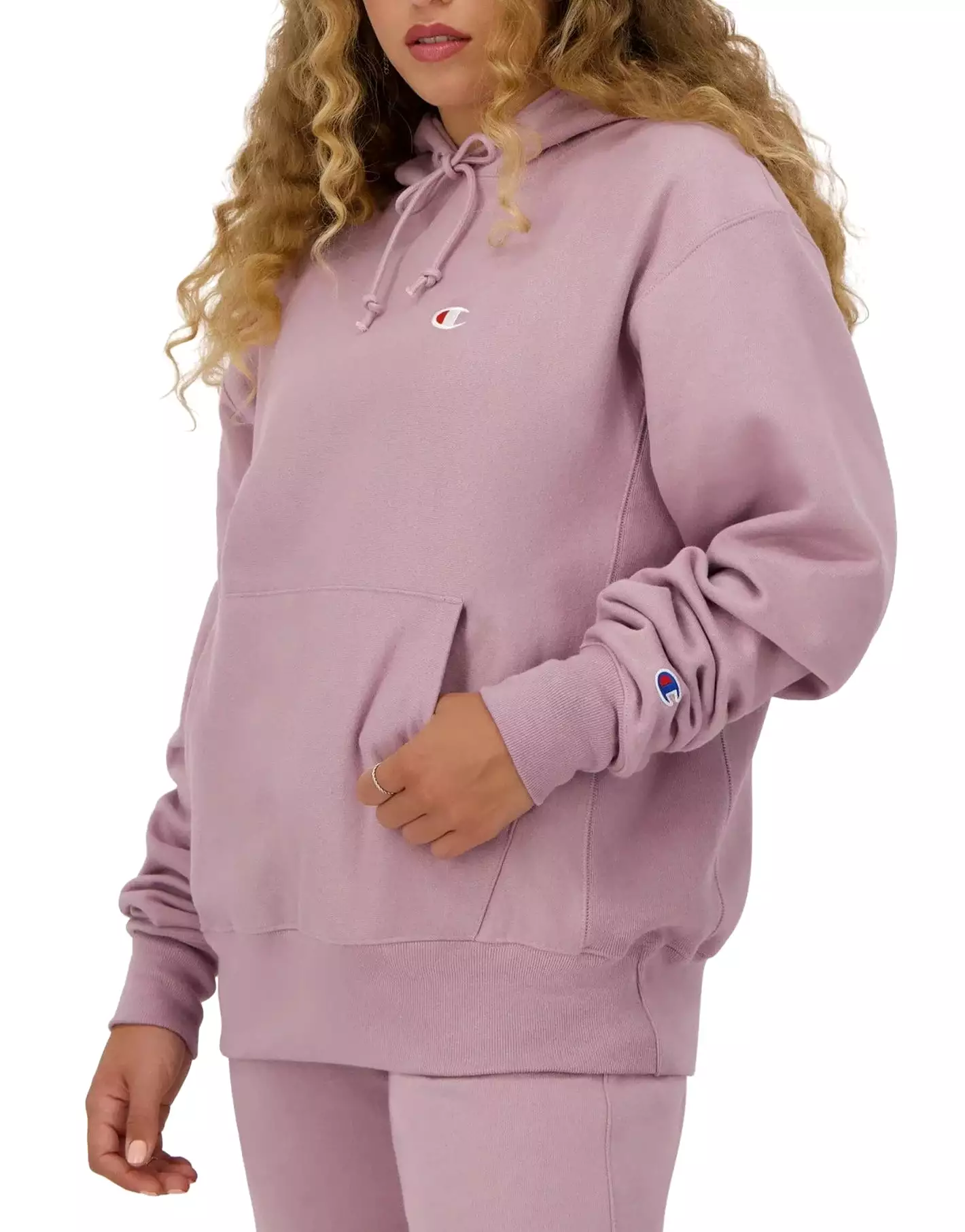 Women's C Logo Reverse Weave Oversized Hoodie