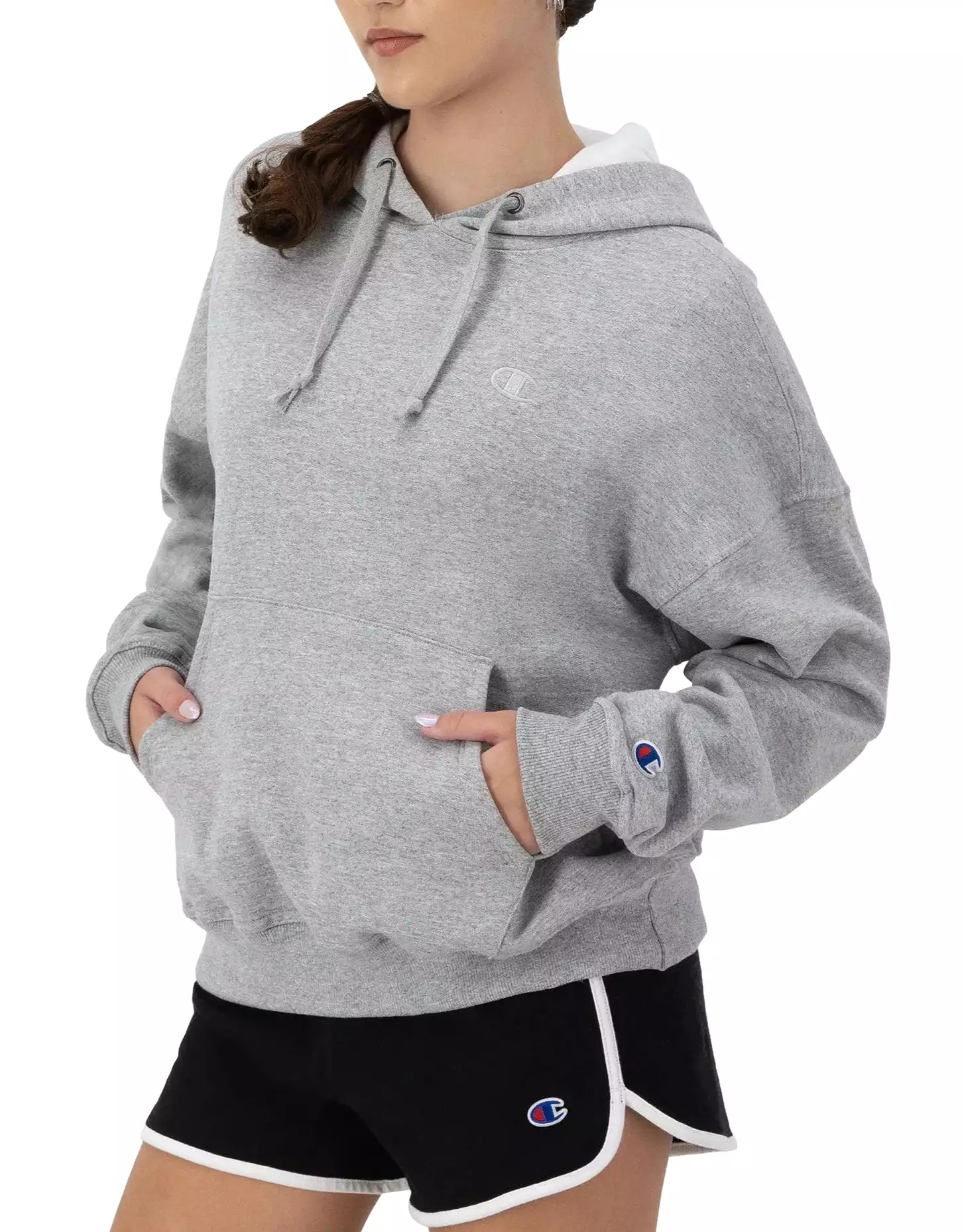 Women's Embroidered C Logo Powerblend Fleece Relaxed Hoodie