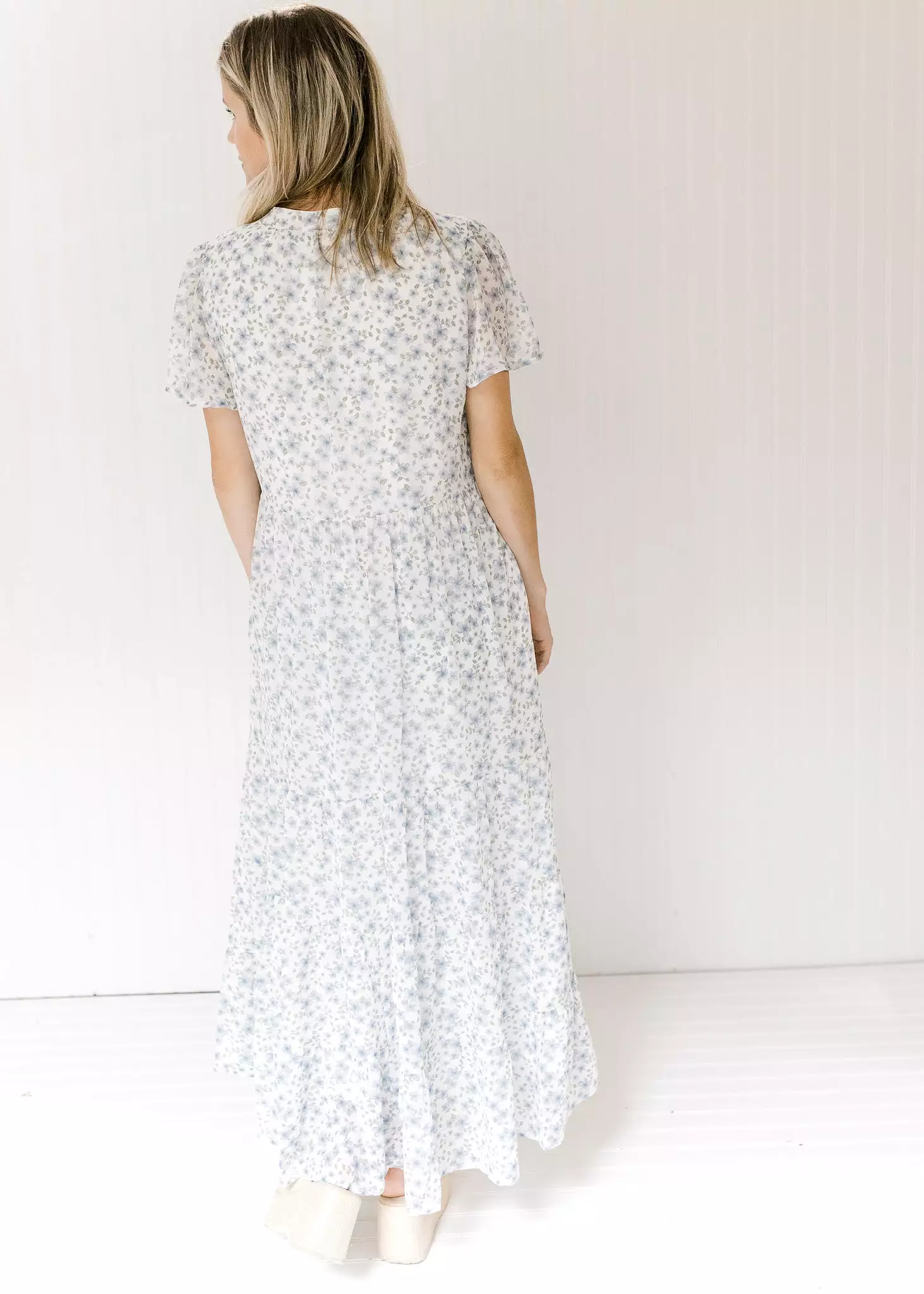 X Blue Shades Floral Maxi