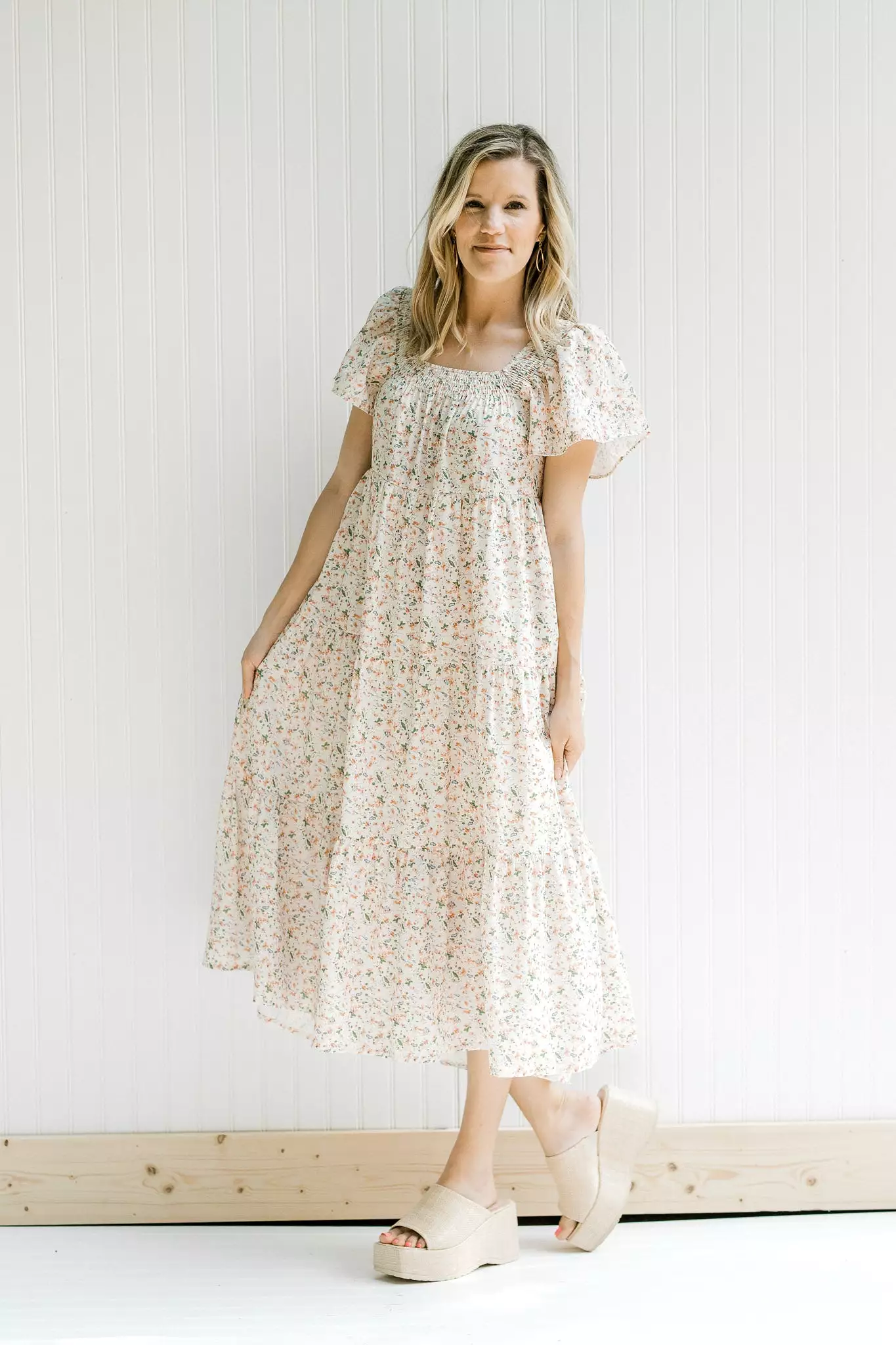 X Cream and Sugar Floral Maxi